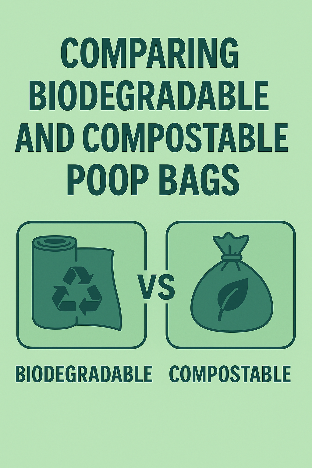 Comparing Biodegradable And Compostable Poop Bags