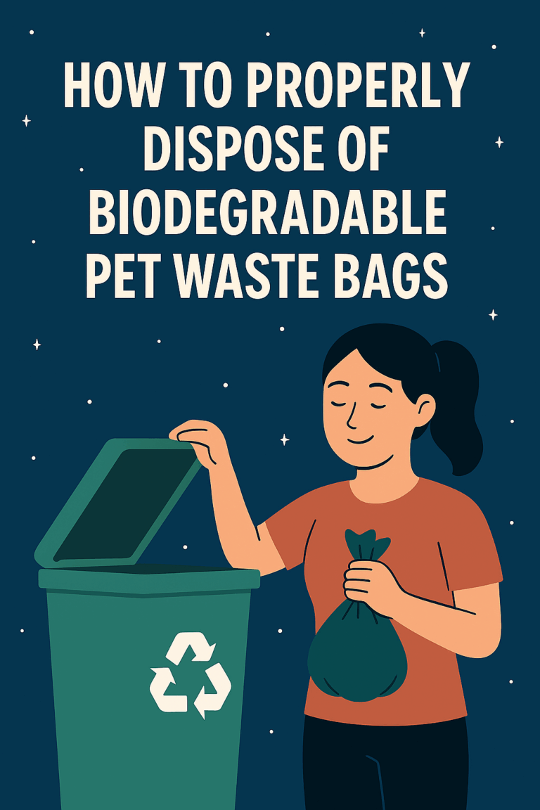 Properly Dispose Of Biodegradable Pet Waste Bags