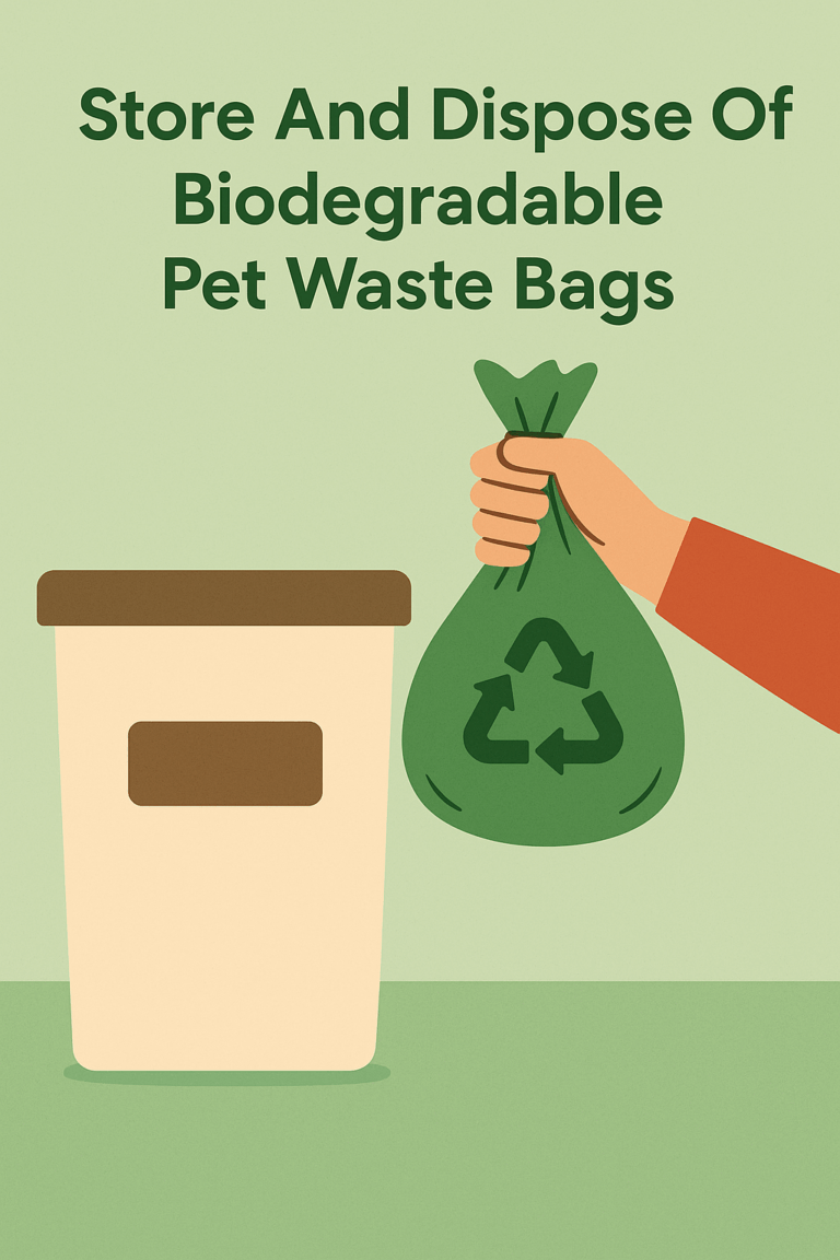 Store And Dispose Of Biodegradable Pet Waste Bags